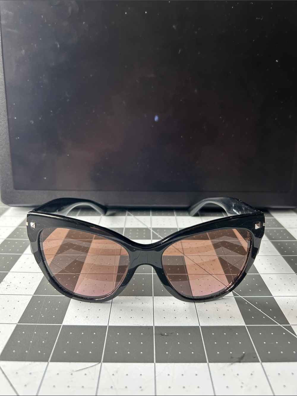 Valentino Black Sunglasses Used VA 4028